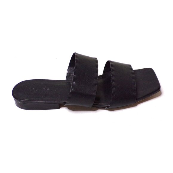 VINCE Zofi Mafalda Slide Sandal Shoe Leather 8.5 Black - Picture 11 of 15